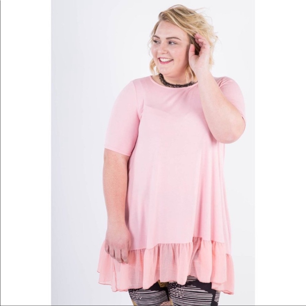 Agnes & Dora Chiffon Ruffle Tunic